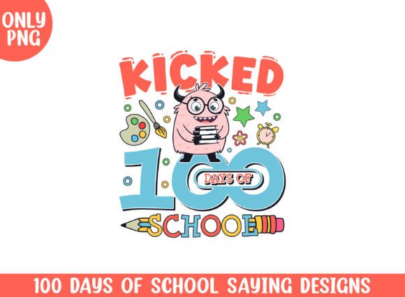 A Designer's Review: The Kicked 100 Days of School Monster PNG