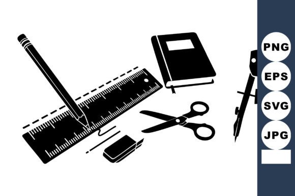 A School Supplies Embroidery Design for Real Projects