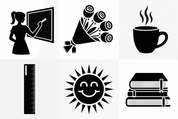 An Embroidery Designer's Review of Teacher Icons Clip Art