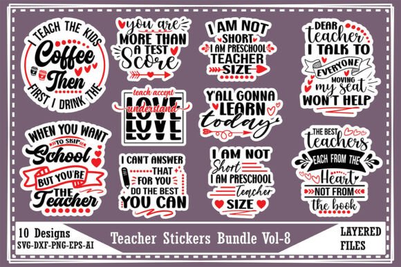 An Embroidery Designer's Review of the Teacher Stickers Bundle Vol-8