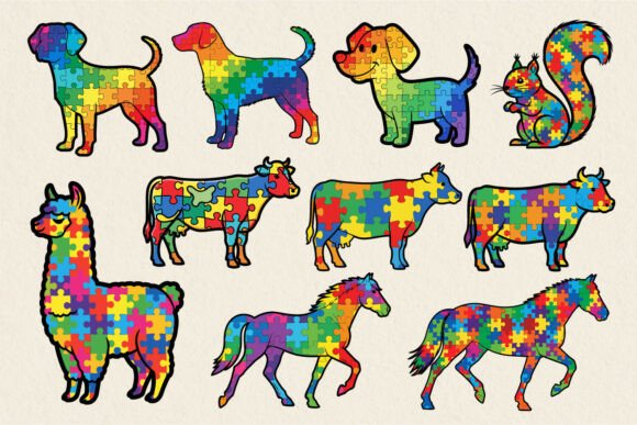 Autism Awareness Puzzle Farm Animals Embroidery Design Review