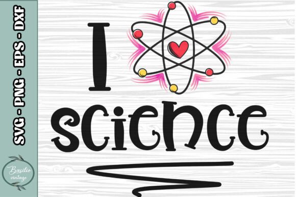 I Love Science Sublimation Teacher PNG