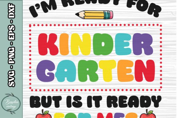 I'm Ready for Kindergarten Teacher Embroidery Design Review
