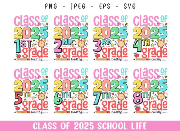 Reviewing the Class of 2025 School Celebration Embroidery Design