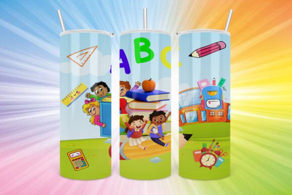 School Kid Tumbler Wrap Design 20oz Review