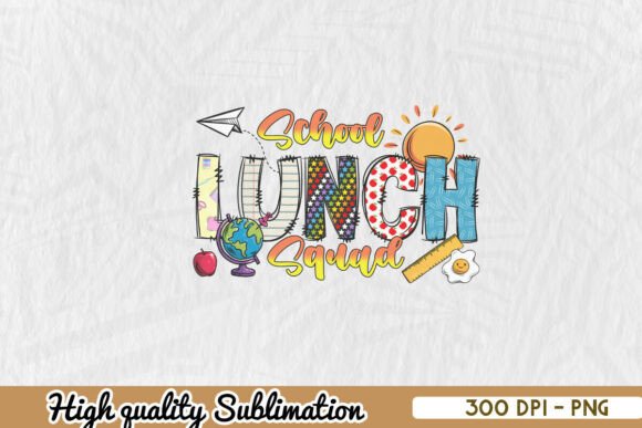 School Lunch Lady Squad PNG: A Fun, Versatile Design