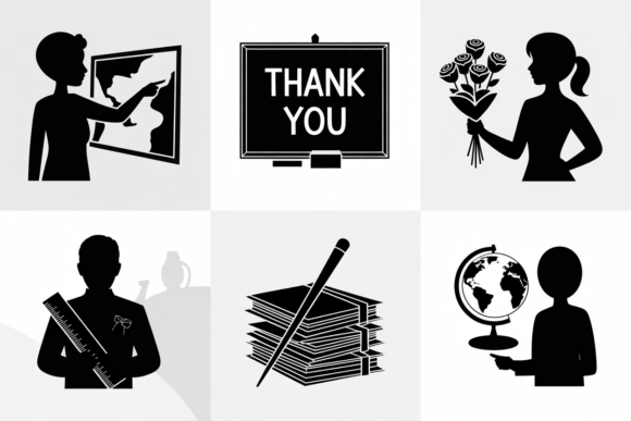 Silhouette Teacher Icons: An Embroidery Designer's Review